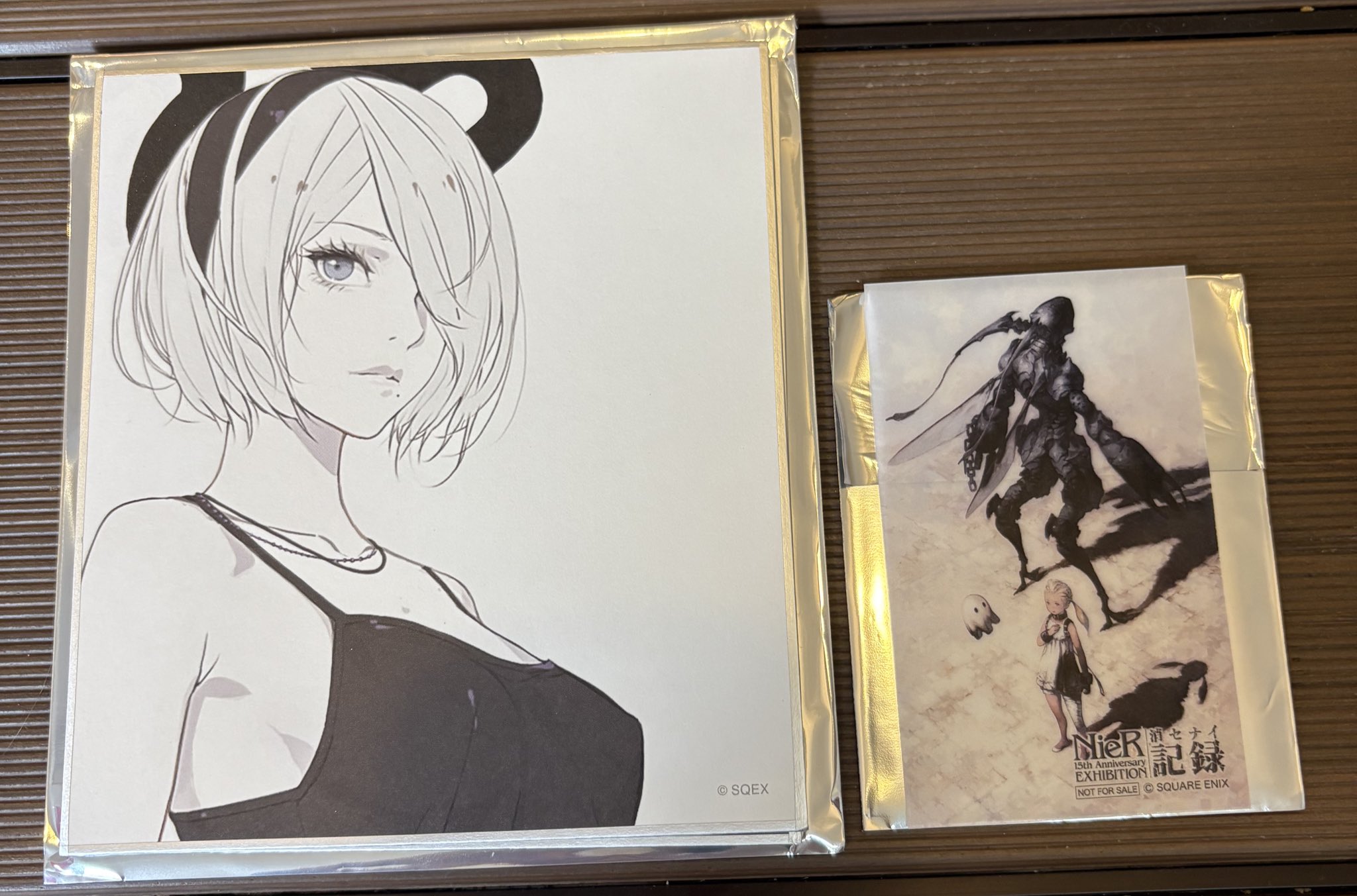 ニーア 15周年展 クリアカード 入場者特典 2B 9S ニーア展 1点 ニーア 15周年展 クリアカード 入場者特典 2B 9S ニーア展