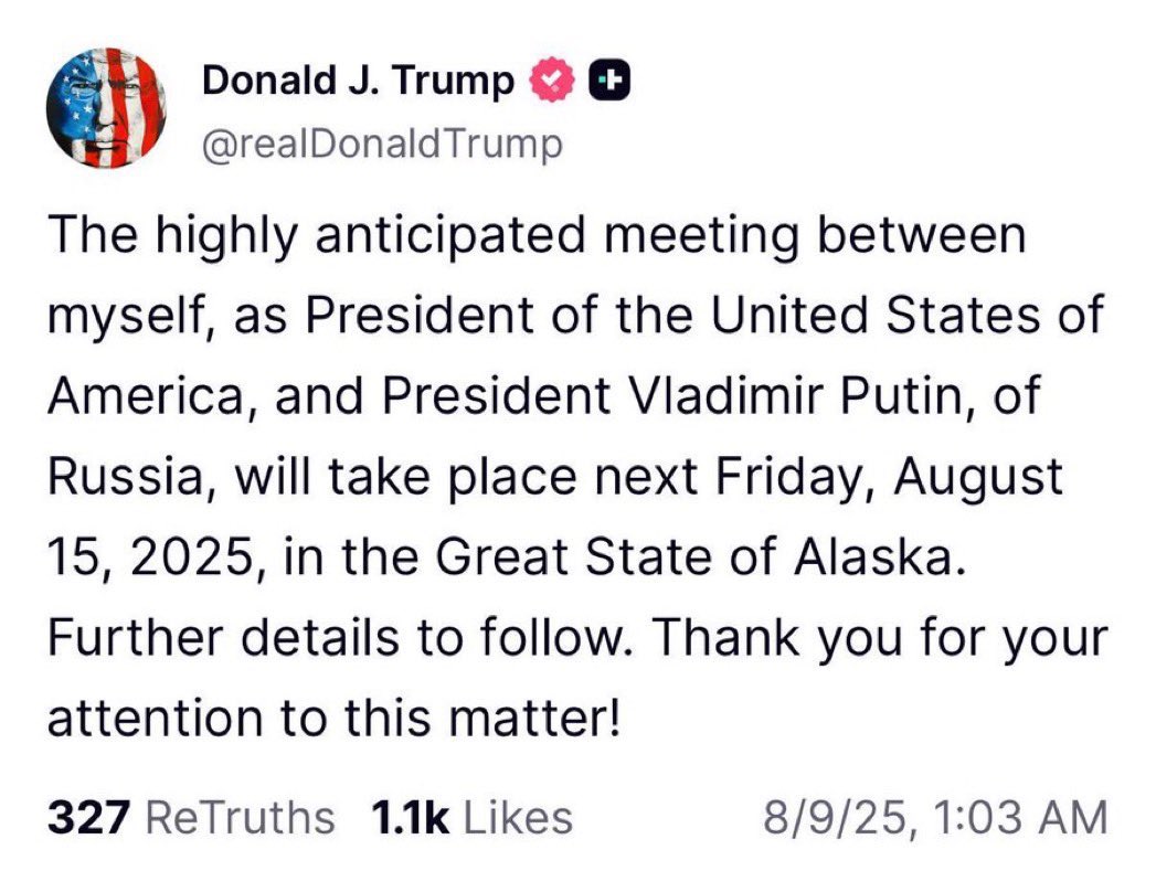 - An ICC warrant on Putin.  
- Another passed DJT deadline
- Putin (again) owning DJT

If they were a couple, it would be deemed an abusive marriage.