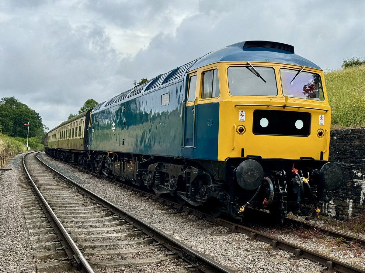 47105 is out tomorrow (10th Aug) on the Pink timetable, first train is 1020 from Toddington.
Following that 47105 will work the Red timetable on 19th &amp; 20th Aug, then 47376 will work Red timetable 23rd &amp; 27th and Purple timetable 24th and 25th August. 
<a href="/GWSR/">Gloucestershire Warwickshire Railway</a> <a href="/GWSRDiesels/">GWSR Diesels</a>