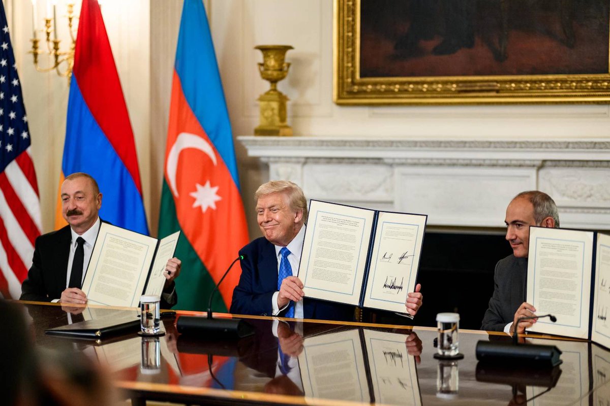 США по-русски (@usaporusski) on Twitter photo .<a href="/SecRubio/">Secretary Marco Rubio</a>: Под руководством <a href="/POTUS/">President Donald J. Trump</a> Соединённые Штаты собрали за одним столом лидеров Азербайджана и Армении, чтобы достичь мирного соглашения, которое положит конец десятилетиям конфликта. Это историческое соглашение сделает регион сильнее и откроет новые возможности для .<a href="/SecRubio/">Secretary Marco Rubio</a>: Под руководством <a href="/POTUS/">President Donald J. Trump</a> Соединённые Штаты собрали за одним столом лидеров Азербайджана и Армении, чтобы достичь мирного соглашения, которое положит конец десятилетиям конфликта. Это историческое соглашение сделает регион сильнее и откроет новые возможности для