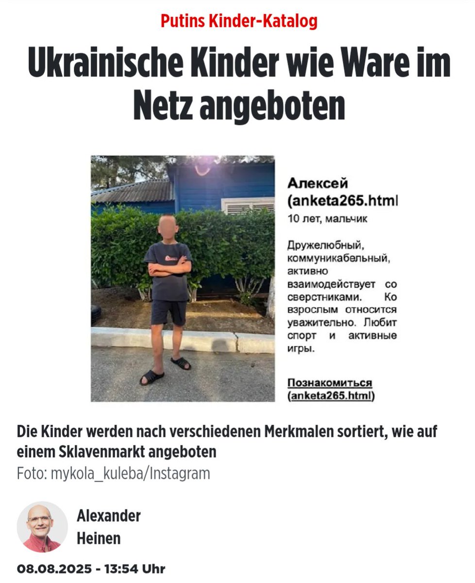 Russen fehlt die Menschlichkeit.