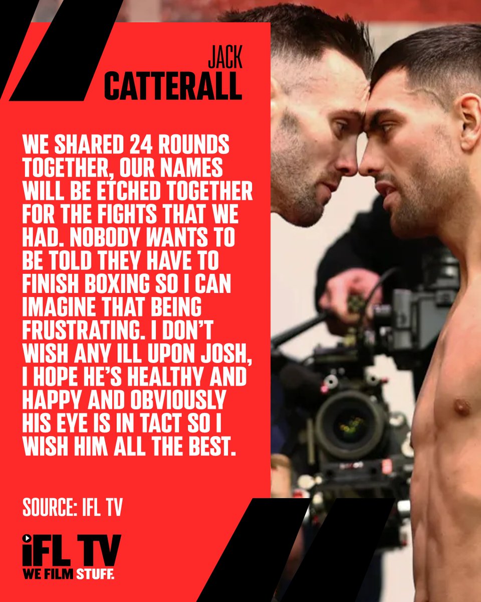 IFLTV's tweet image. A message from @jack_catt93 for @JoshTaylorBoxer following his retirement 🗣️

Class 👏🏼

#JackCatterall | #JoshTaylor | #BritishBoxing