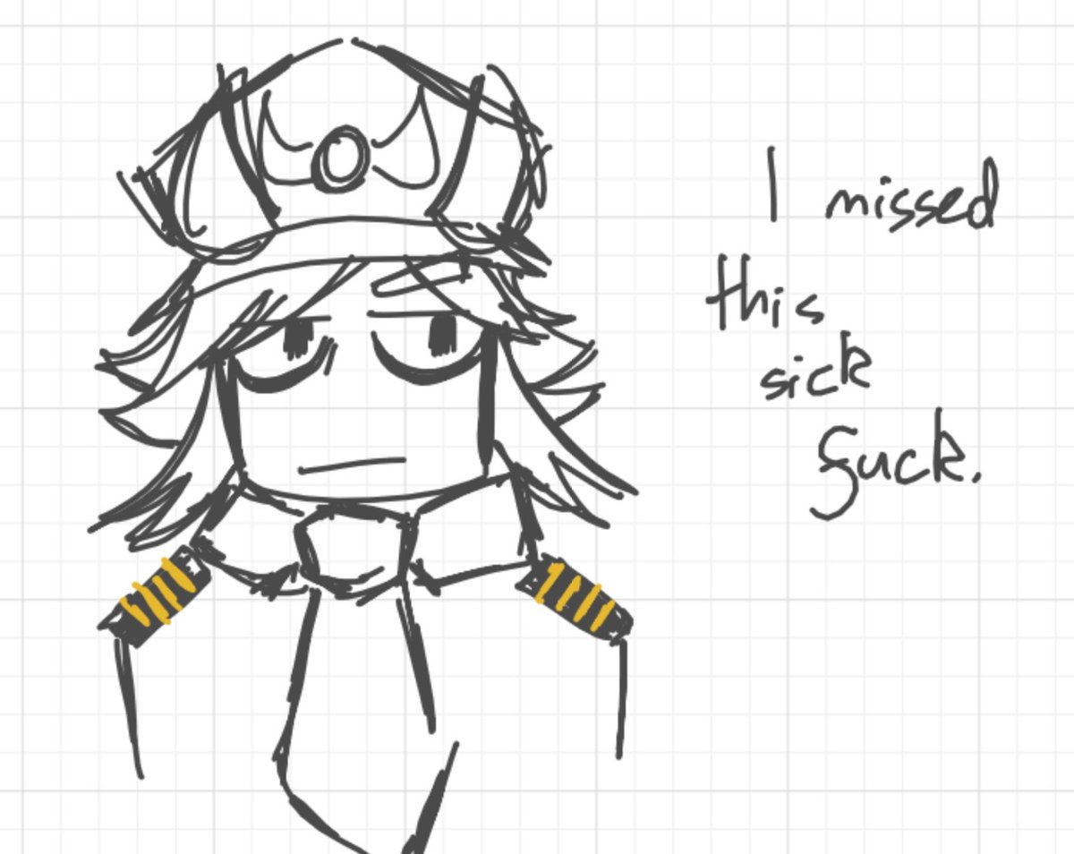 ThatLocalPilot's tweet image. ((Two wb drawings of this sick fuck