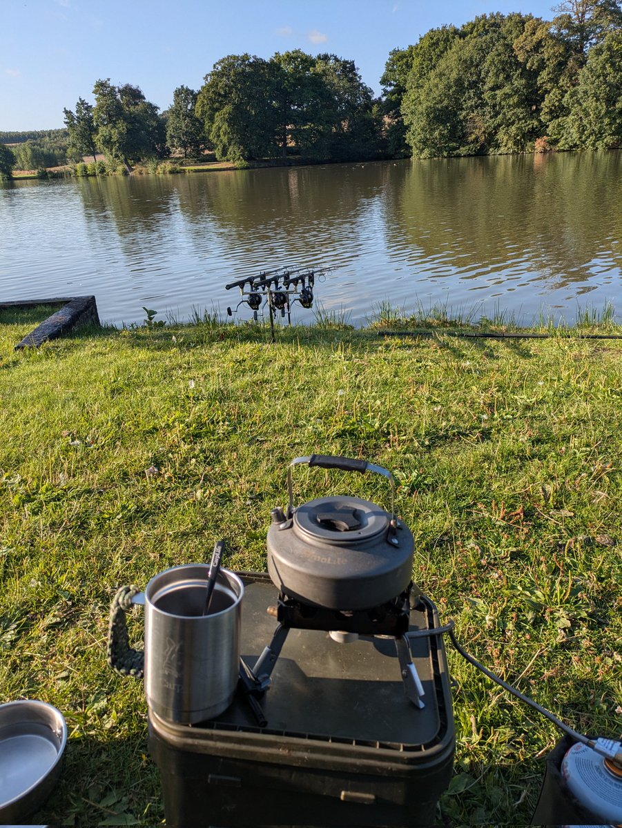 CobenNicholson's tweet image. Is there a better way to have your 1st coffee of the morning, just me and pooch