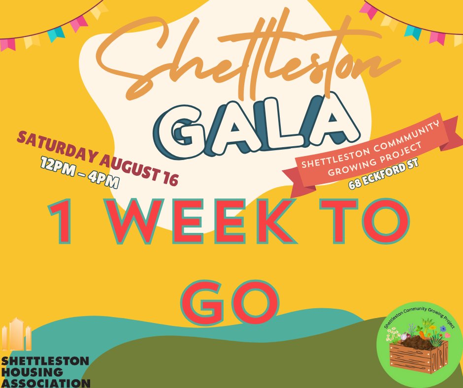 SHETTLESTON GALA DAY

This time next week, we’ll be in the thick of the Gala – music playing, kids laughing, burgers sizzling. 

 We hope to see you there. 

 🗓️ Saturday 16 August 
 📍 68 Eckford Street 
 12–4pm, free entry