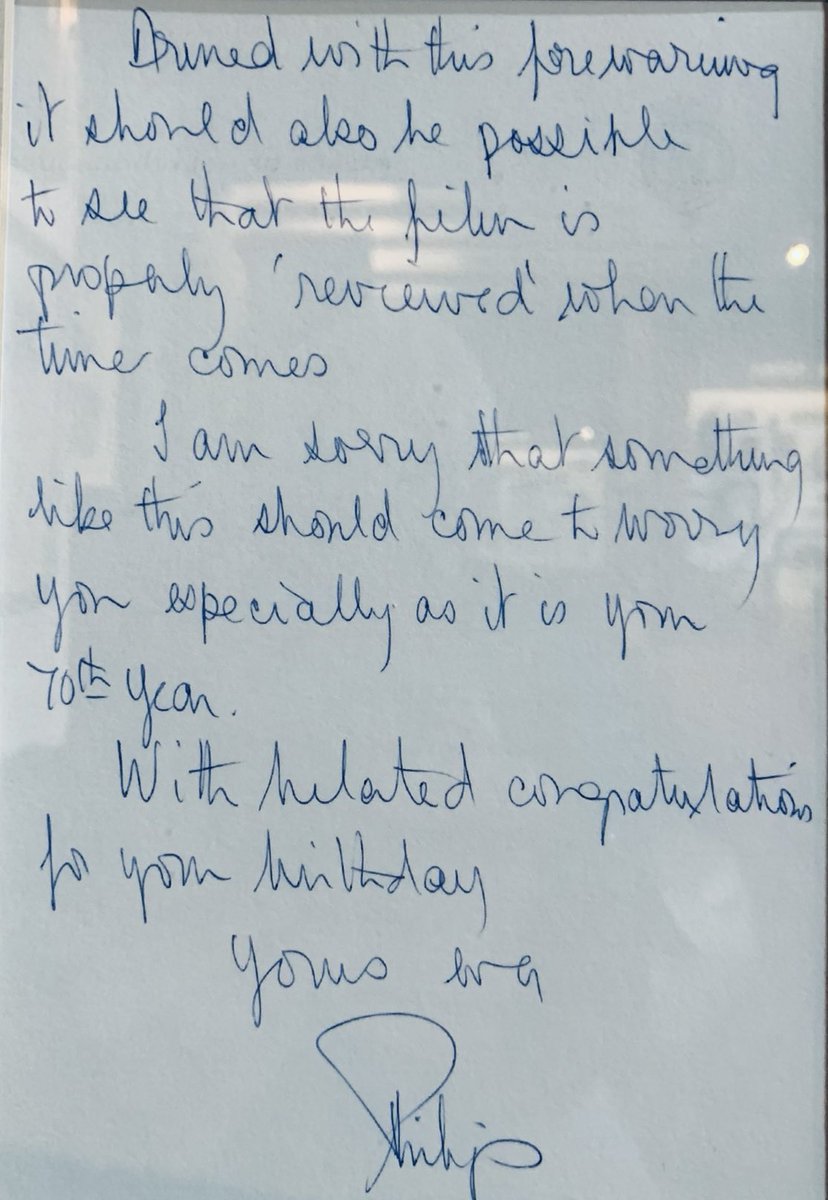 Zoom in: The then Prince Philip’s letter to Daphne du Maurier commiserating on the shabby portrayal of her husband - General ‘Boy’ Browning - in the film ‘A Bridge too Far’.