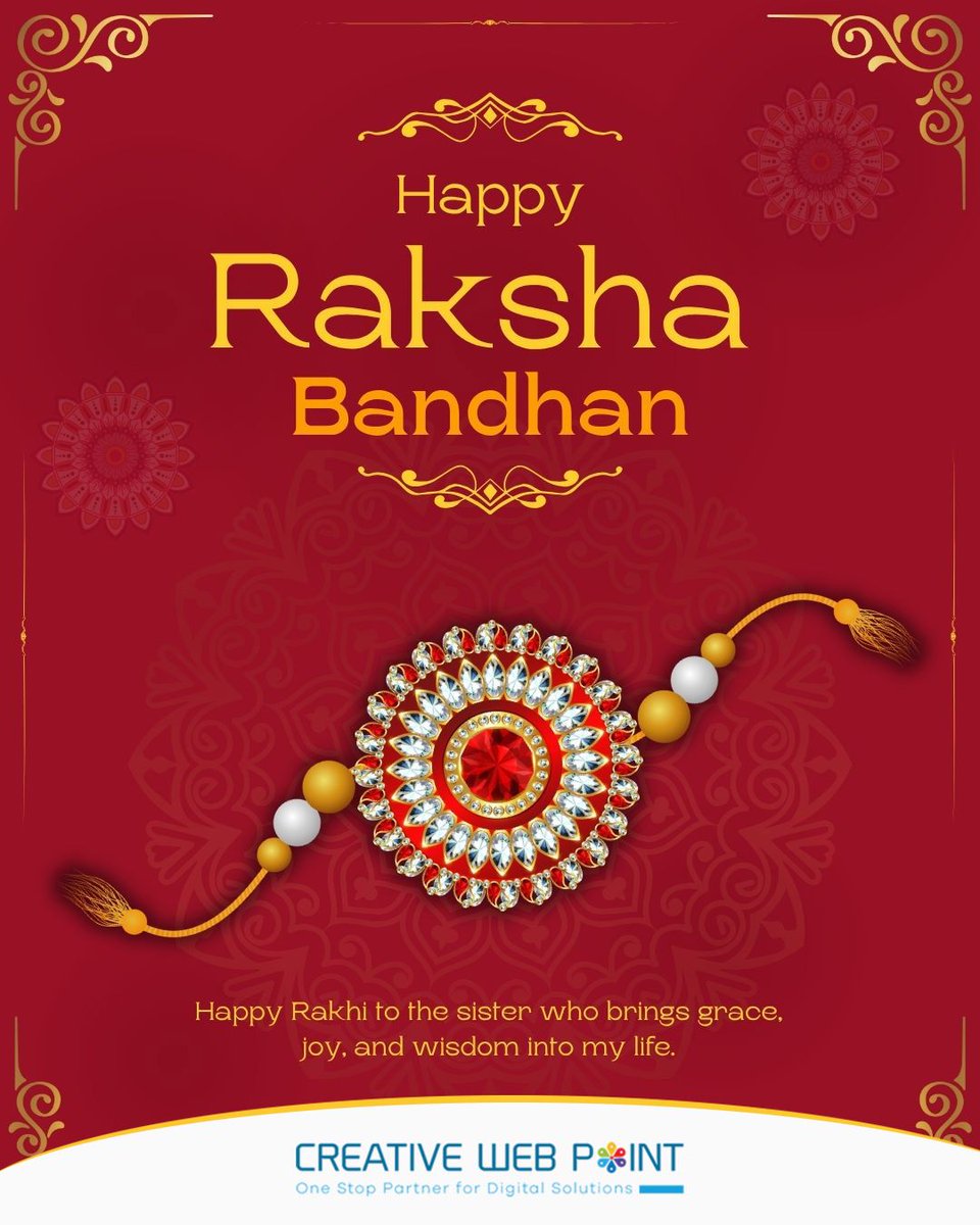 CreativeWebPoi1's tweet photo. Wishing you peace, happiness, and cherished memories this Raksha Bandhan. #webdevelopment #seo #socialmediamarketing #rakshabandhan2025  #wordpress #digitalmarketing #website #EcommerceDesign #UXDesign #UIDesign #ResponsiveDesign https://t.co/eXXkR9z4to