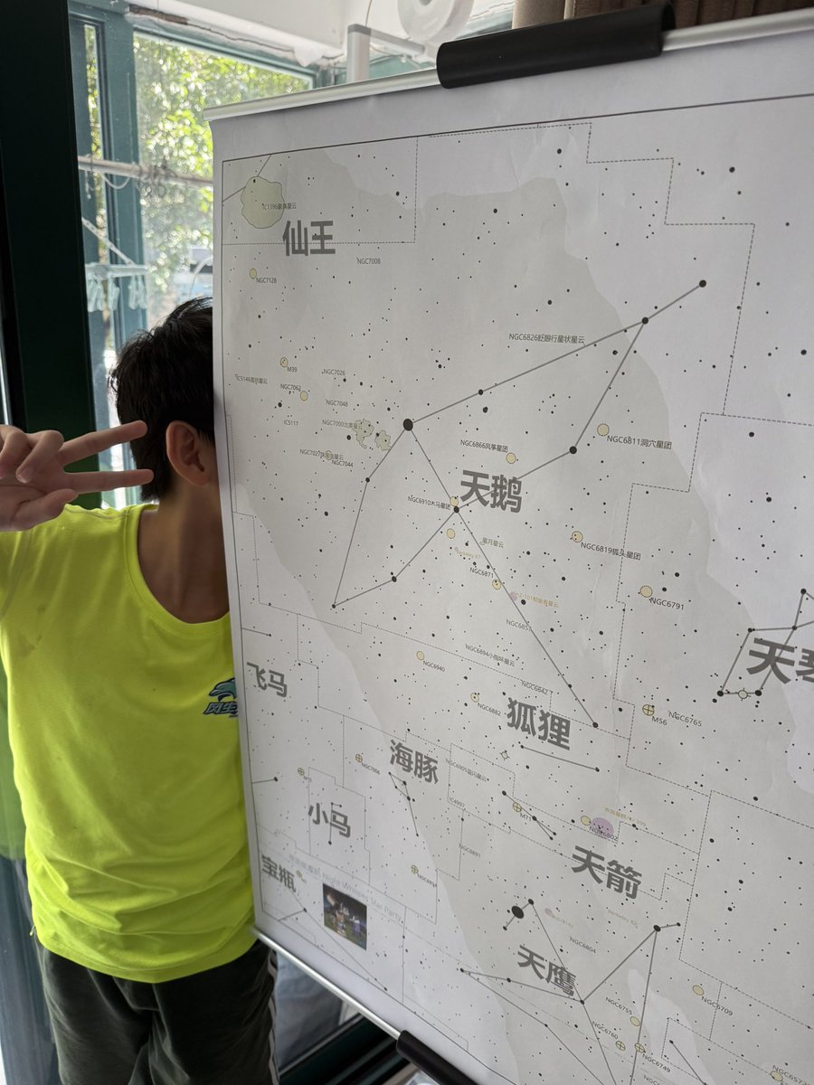 chuhongming's tweet photo. Bang! DIY star atlas for our star party next week! 🌠✨ #Astronomy #StarParty #夜语星趴 https://t.co/Si1z4CyKMw