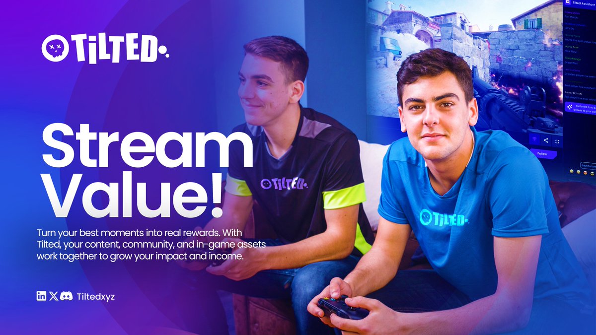 🎥 Stream With Purpose

On @TiltedXYZ, your clips aren’t just for laughs or bragging rights—they’re assets that can grow your audience and your income.

From clutch plays to epic fails, every moment you share can be monetized, traded, and turned into lasting value.

Tilted brings