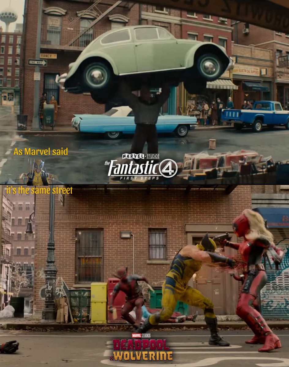 WolverSteve ๐๐ (@wolversteve) on Twitter photo As Marvel saidโฆ Itโs the same street
#FantasticFour #DeadpoolAndWolverine #StreetScene
#FantasticFourFirstSteps #BenGrimm #TheThing #Thing #LFG #HughJackman #RyanReynolds <a href="/ShawnLevyDirect/">Shawn Levy</a> As Marvel saidโฆ Itโs the same street
#FantasticFour #DeadpoolAndWolverine #StreetScene
#FantasticFourFirstSteps #BenGrimm #TheThing #Thing #LFG #HughJackman #RyanReynolds <a href="/ShawnLevyDirect/">Shawn Levy</a>