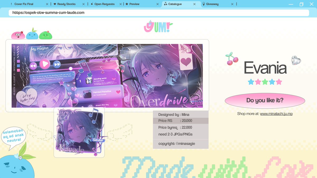 minasagie's tweet image. 💙HELP OSPEKKK🪩

setelah sekian lama mina gak ada anak baru, AKHIRNYA AKU BAWA 3 ANAK BARU BUAT DIOSPEKKIN! 😋jika ada yang gak aman boleh DM aku ya 💙 semua katalog bisa pakai PNG juga, ada di rep untuk contohnya!

#zonauang #zonajajan #zonaba