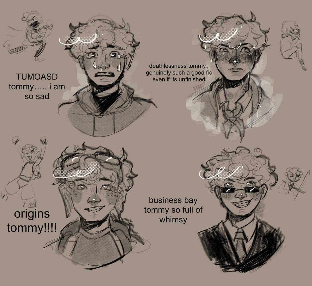 drew some tommys except you can tell i started running out of steam really fast lmao #ctommy #dsmpfanart