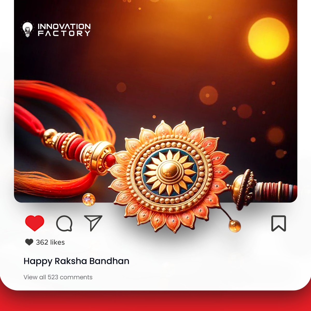 Happy Raksha Bandhan from #InnovationFactory to our vibrant community! 💐🫂
Just as we build strong foundations for the future, may the bond between you and your loved ones grow with trust, care, and unwavering support. 🤝
#RakshaBandhan2025 #rakshabandhanspecial #Rakhi2025
