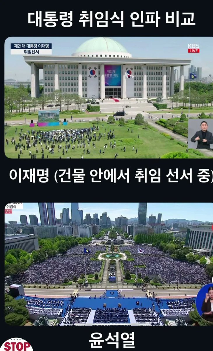 이재명 지지자는 애초에 인터넷에서만 많았습니다. 이재명 취임식때의 거대하고 압도적인 인파를 증거사진으로 첨부합니다. 

사진이 인상적이셨다면 '우마오당'을 한 번만 검색해봐 주세요.