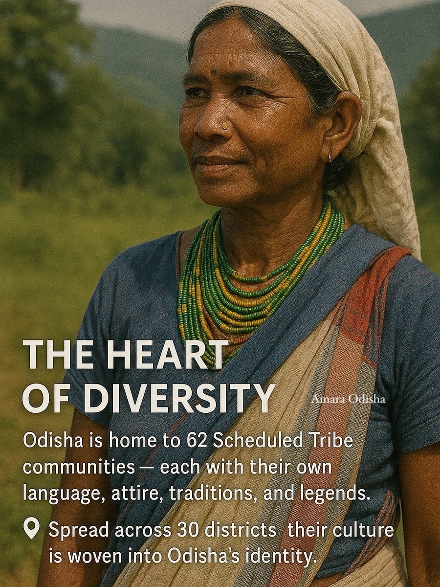 amara_odisha's tweet image. #WorldTribalDay
 “Odisha is not just a land of temples — it’s a land of tribes, stories, and living traditions.

#AmaraOdisha #TribesOfOdisha #PVTG #DongriaKondh #BondaTribe #TribalCulture #ExploreOdisha #IncredibleIndia #OdishaHeritage #OdishaTourism