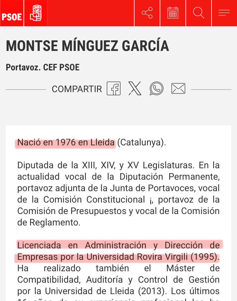 Muy pocas personas pueden presumir de haber finalizado la carrera de Administraciones y Dirección de Empresas con 19 años.

Una portento, una superdotada.