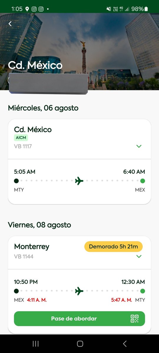 Alo_valdes's tweet photo. Si quieren tener el PEOR SERVICIO en aerolíneas sin dudarlo busquen a @VivaAerobus ,vuelos demorados, sin preocupación por el bienestar de los pasajeros, sin empatía ni búsqueda de un reembolso justo después de demorar un vuelo casi 4 horas y después decorarlo otras 2 más #basura https://t.co/fyXuwGBwNh