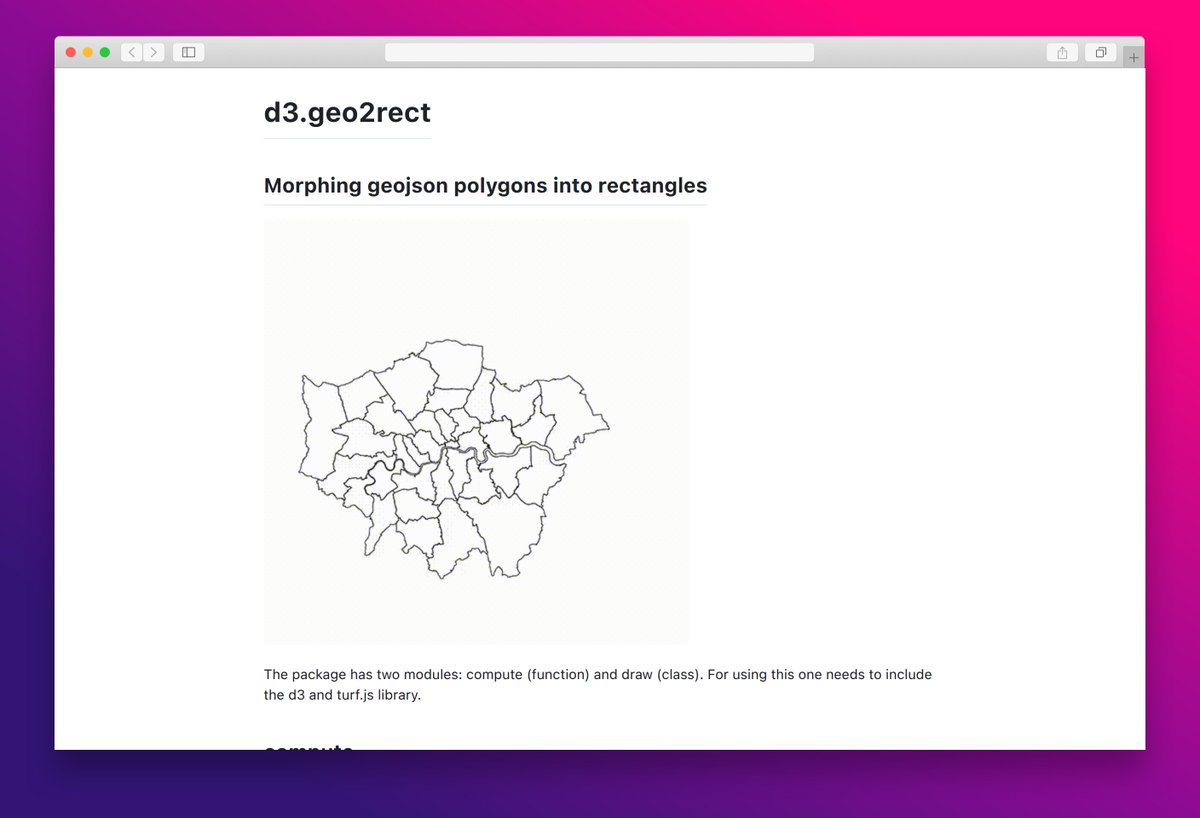 essamamdani's tweet image. d3.geo2rect lets you morph GeoJSON polygons into rectangles for easy visualization and analysis. #dataviz #geojson #d3js