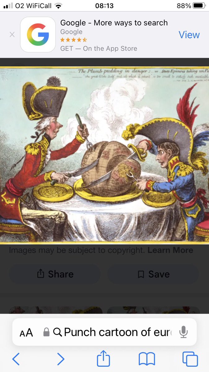 DOSDAOS's tweet image. Substitute Putin and Trump for Napoleon and King George 3rd.and Imagine the sliced World Plum Pudding is Ukraine. 
Gilray’s  Punch cartoon of 1805 strikes an alarmingly familiar and relevant chord today.
