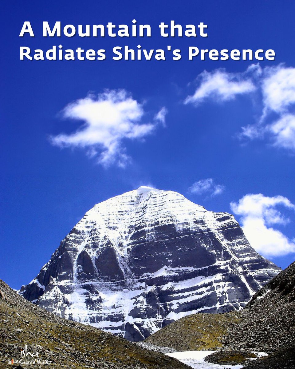 IshaSacredWalks's tweet image. Standing before Mount Kailash is not just about what meets the eye — it's about what it stirs within you.

Each step of the Kailash Manasarovar Sojourn with Isha Sacred Walks is an opportunity to get closer to the Divine and taste the eternal.

 #ishasacredwalks