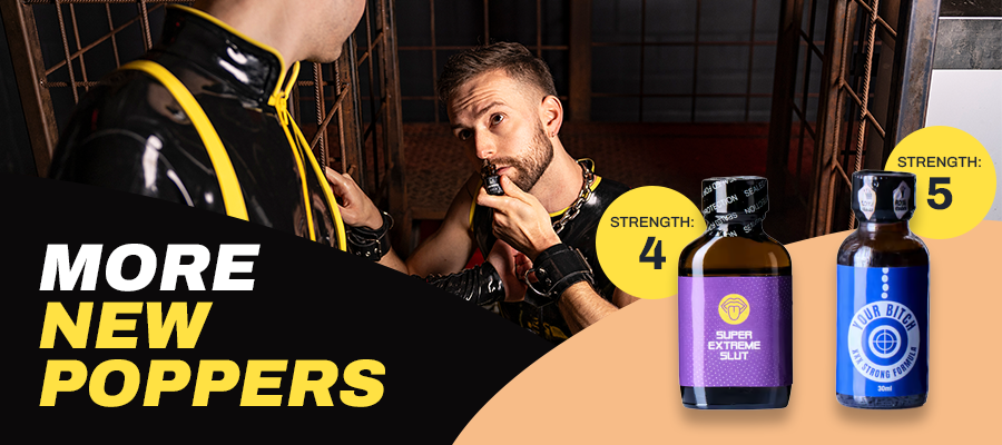 planetas_ch's tweet photo. Two new #poppers are now available in our warehouse: Your Bitch XXX Strong Formula 30ml (strength 5) and Super Extreme Slut 24ml (strength 4). 👿

Get them here: https://t.co/ywR3t34ecG https://t.co/Hr9tzWDF92