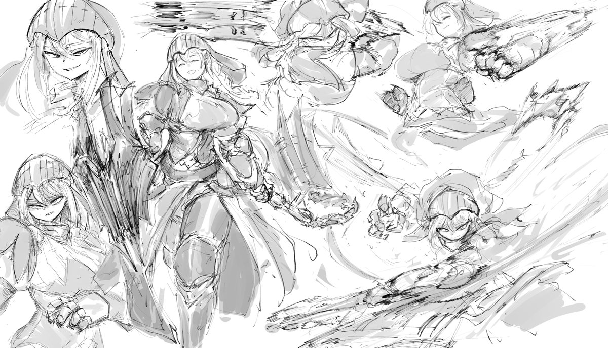 Finally got some time for myself. Feeling rusty after a while so I did some quick warm up doodles.
Time to catch up on some much needed drawing tasks.