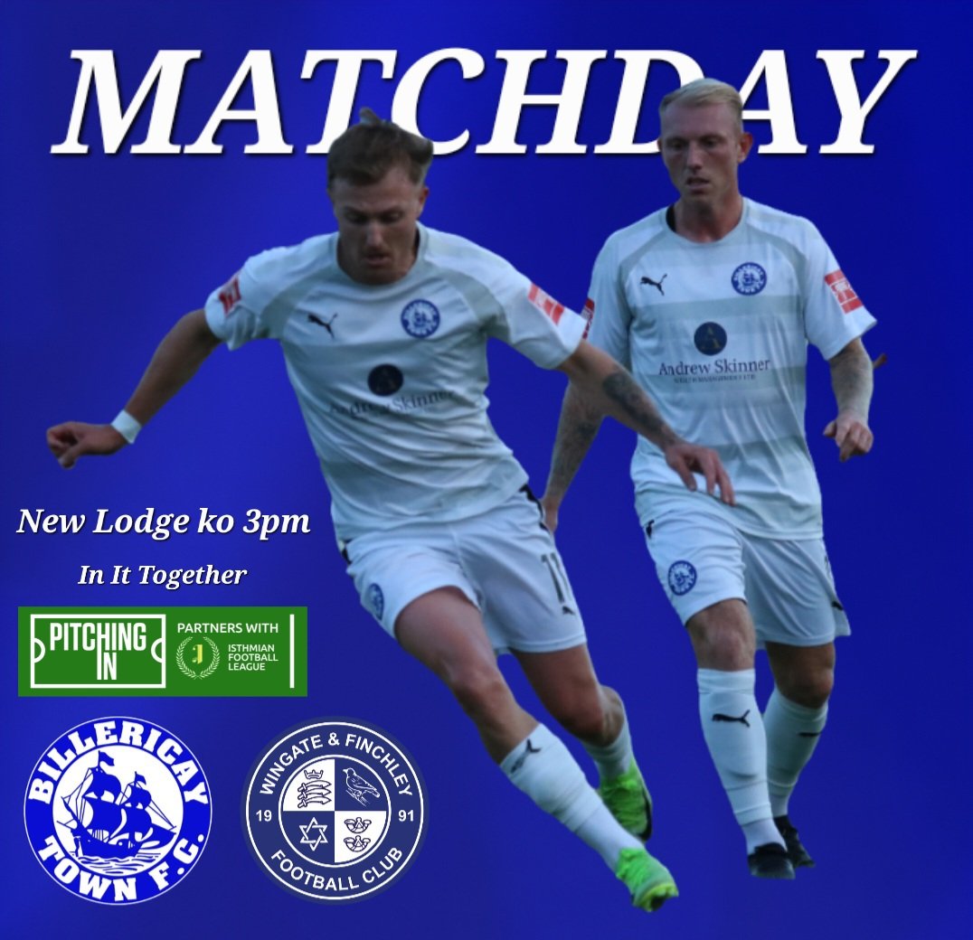 The new <a href="/IsthmianLeague/">The Pitching In Isthmian League</a> season kicks off today at New Lodge as we host <a href="/WinFinchleyFC/">Wingate & Finchley FC</a>. Doors open early as we are celebrating 50 years since our first FA Vase win.  #InItTogether #AndrewSkinner #DMC

billericaytownfc.ktckts.com/event/btfc2526…