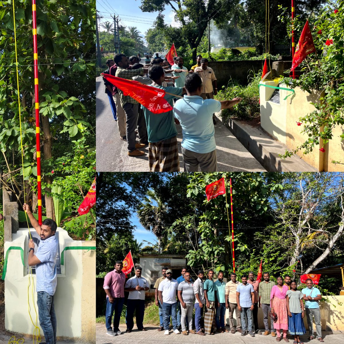 கிள்ளியூர் சட்டமன்ற தொகுதிக்குட்பட்ட பாலப்பள்ளம் பேரூராட்சியை சார்ந்த மறைந்த முன்னாள் செய்தித்தொடர்பாளர் அண்ணன்  சுனில் சுதர்லின் பாபு அவர்களின் நினைவு கொடிக்கம்பம் 09-08-2025 இன்று காலை ஆலஞ்சி பரவிளை பகுதியில் திறந்து வைக்கப்பட்டு கொடி ஏற்றப்பட்டது.