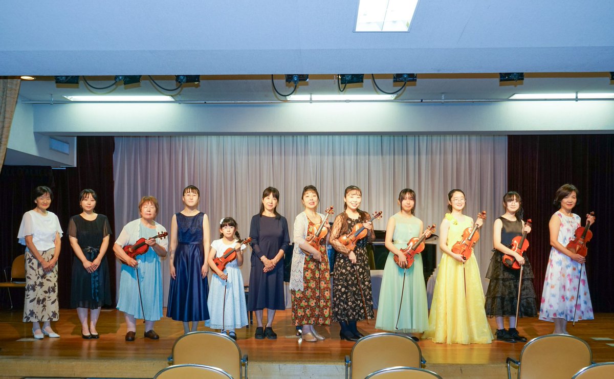 母の門下の発表会🎻（私の生徒も1人参加しました🌟）