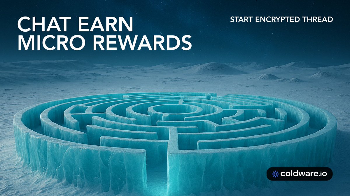 📩 ColdChat: Messaging Off the Radar 🛡

Encrypted by design. Powered by the Coldchain.
Every message you send is secured with on-chain key exchange - no centralized servers, no data leaks.

💬 What makes #ColdChat different?

🧊 End-to-end encryption with no Big Tech in the