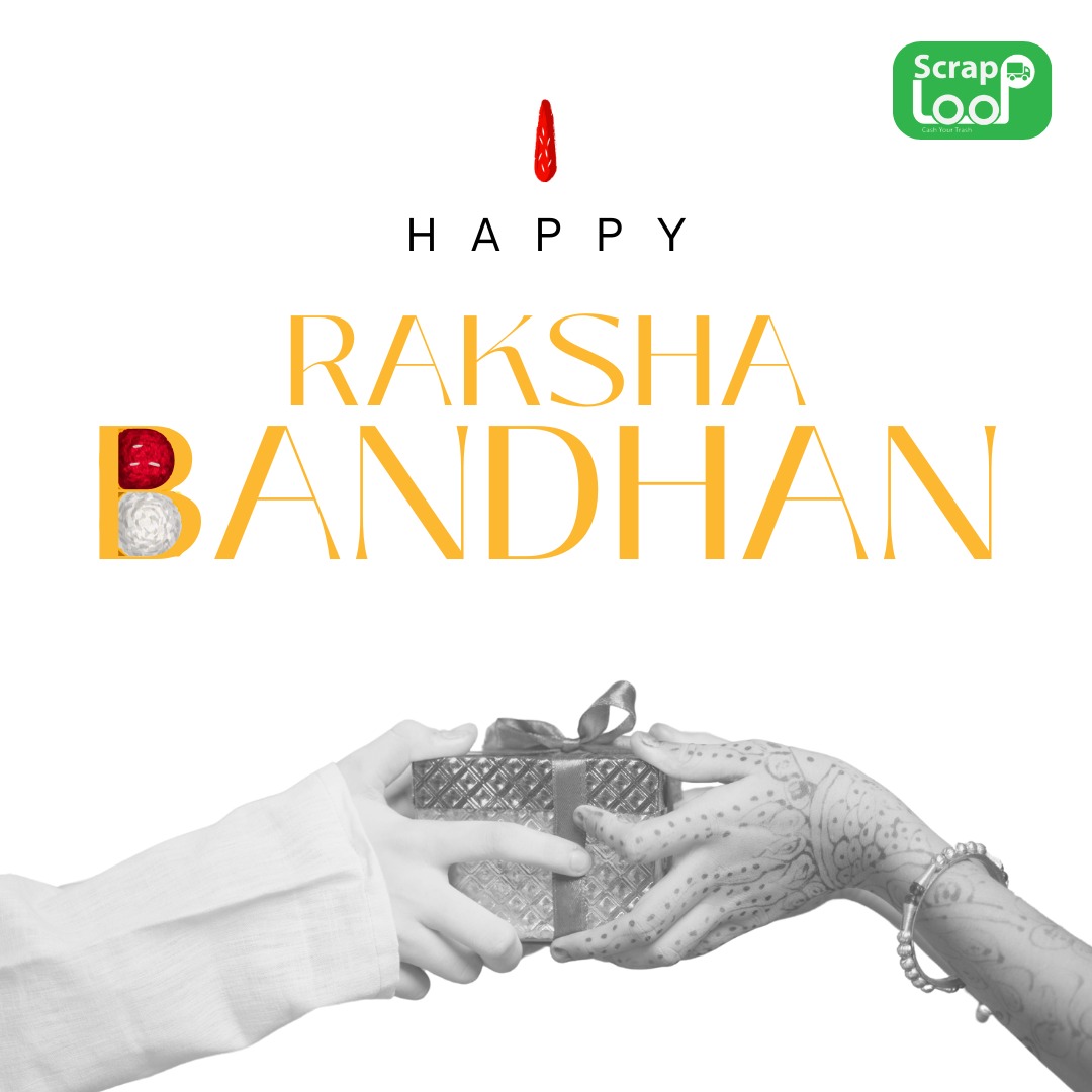scraploop's tweet image. This Raksha Bandhan, celebrate the bond of love by caring for the planet.
Gift your sister a greener tomorrow by recycling your waste the right way.
Happy Raksha Bandhan from ScrapLoop!
♻️🌍💚
.
.
#ScrapLoop #RakshaBandhan2025 #RecycleForHer #EcoFriendlyGift #SustainableRaksha