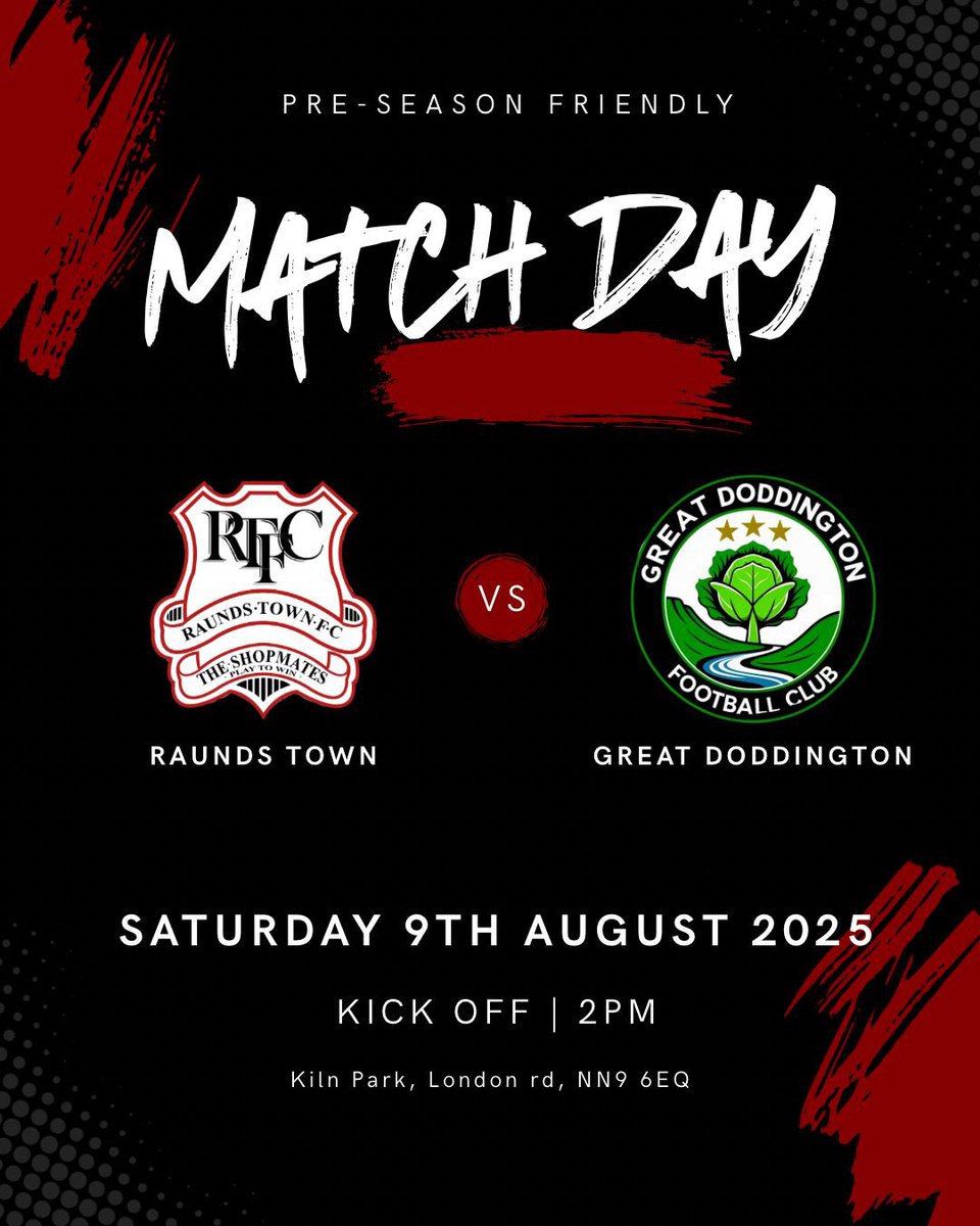 𝗠𝗔𝗧𝗖𝗛 𝗗𝗔𝗬! 

Our Final Pre-Season Friendly.