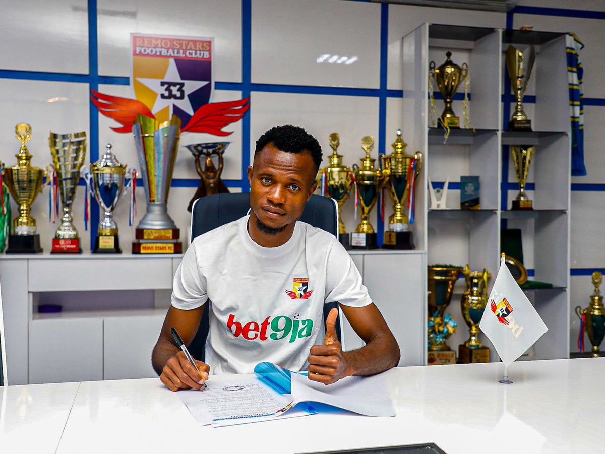 🖊️ Victor Mbaoma has signed a two year deal with the Sky Blue Stars. 

#MbaomaIsBack | #WeAreRemoStars