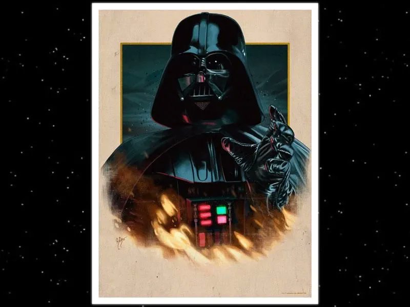 SWCJ ダースベイダー パドメ バッジ アートポスター SWCJ ダースベイダー パドメ バッジ アートポスター SWCJ ダース