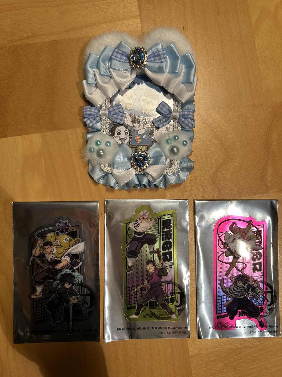˚*.꒰ 交換 ꒱.*˚
鬼滅の刃 無限城編 猗窩座再来 入場特典

譲⌇悲鳴嶼&amp;無一郎、実弥&amp;玄弥、蜜璃&amp;伊黒

求⌇ 特典第1弾義勇＞特典第二弾

13日以降都内お手渡しor郵送にて。
お気軽にお声掛け下さい🕊️