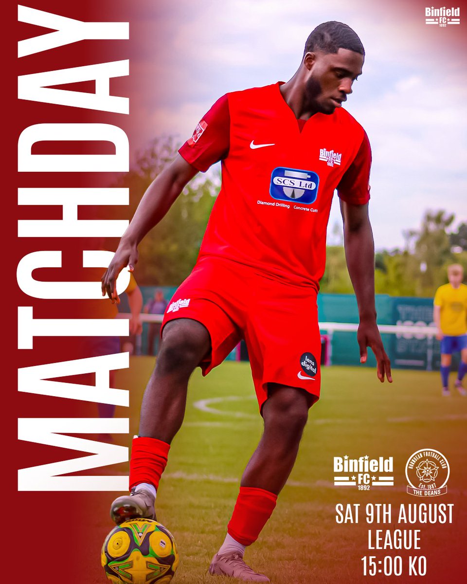 𝐌𝐚𝐭𝐜𝐡𝐝𝐚𝐲 ▶️

We welcome <a href="/Horndean_FC/">Horndean FC</a> to Hill Farm Lane in our league opener 🙌

𝕄𝕒𝕥𝕔𝕙𝕕𝕒𝕪 𝟙
🆚 Horndean
🕒 3PM KO
🏆 <a href="/IsthmianLeague/">The Pitching In Isthmian League</a> 
🏟️ Hill Farm Lane
🏡 RG42 5NR
🎟️ £10 | £6 Coc | £1 U16s
📚 Programmes Available

📸 <a href="/ThompsonSinead/">sinead thompson</a> 

#BinfieldFC | #BINHDN