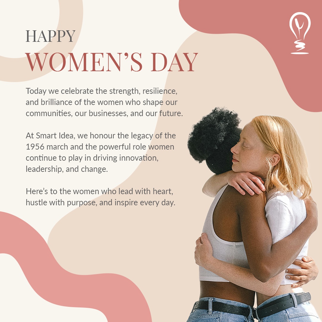 SmartIdeaGroup's tweet photo. 🌸 Happy Women’s Day, South Africa! 🌸

#WomensDaySA #SmartWomen #Empowerment #SmartIdea #HerPower https://t.co/SWu8fgkYAA