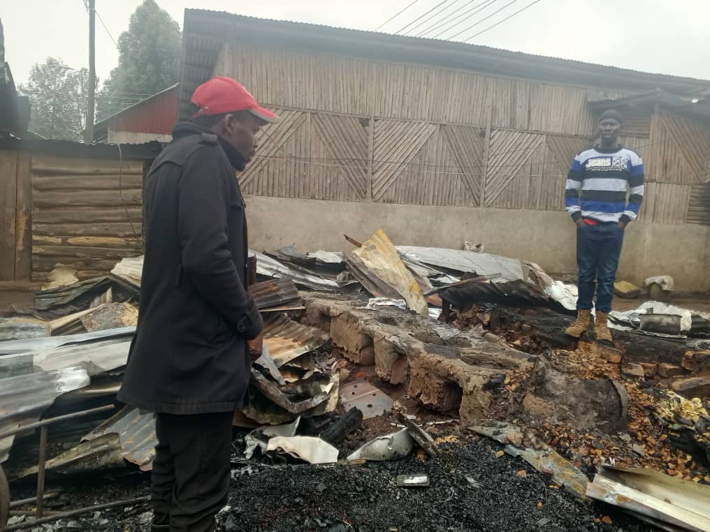 A Friday night fire at Basajjabalaba Market in Ishaka–Bushenyi left massive destruction, with property worth millions lost. Police have not yet released a statement on the cause.
