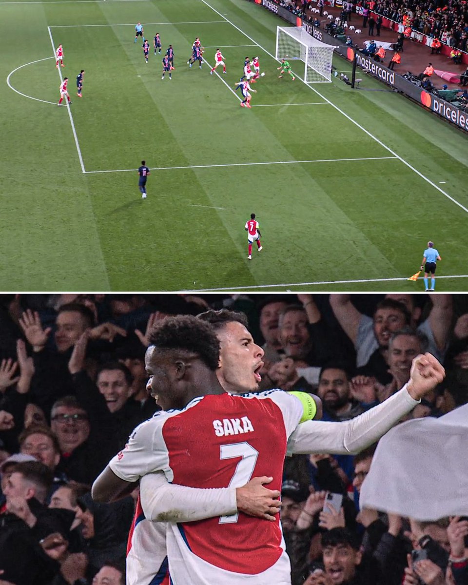 How do I explain to my kids Bukayo Saka scored from here? 😲
