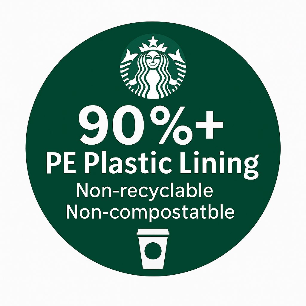 BiotechUS's tweet image. 🚫♻️ Shanghai’s Plastic Ban Tears Off Starbucks’ Green Mask
Starting September 1, 2025, Shanghai will ban non-recyclable, non-compostable single-use tableware.

Starbucks has 7,596 stores in China, using hundreds of millions of hot paper cups annually — over 90% still PE…