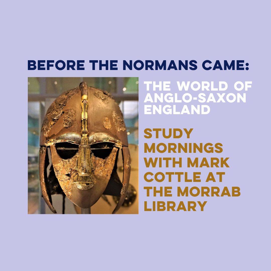 Later this month, the brilliant Mark Cottle will be running a course over five Saturday mornings at the Library, on the subject of the world of Anglo-Saxon England. For more information, and the contact details to book your place, see our website: bit.ly/46O2afd