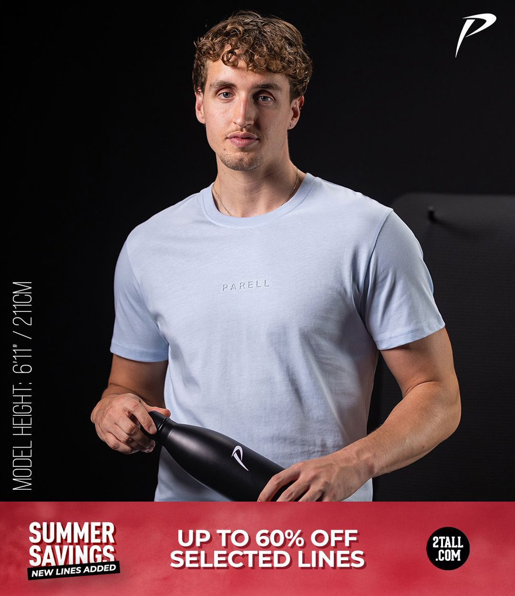 2tall's tweet image. Get up to 60% off selected lines at 2tall 🔥 

Extra long clothing for tall guys - we've got you 🙌 

#clothesfortallmen #extralong 2tall.com