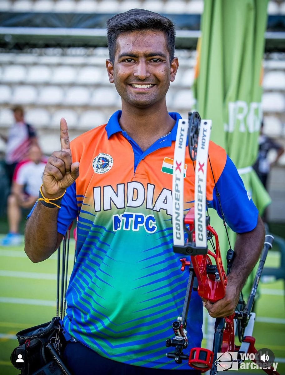 NEWS FLASH: 1st MEDAL for India at The World Games in Chengdu🔥 

Rishabh Yadav wins Bronze medal in Compound Individual Archery event after beating senior compatriot Abhishek Verma 149-147 in Bronze medal match. 

📸 <a href="/worldarchery/">World Archery</a> 
#Archery #TWG2025