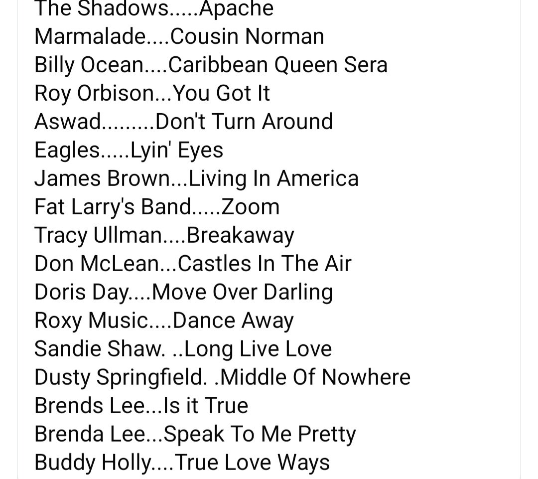 Golden Years Show On @phoenixfm 98fm (@years98fm) on Twitter photo Here's the recording of the latest Golden Years Show from <a href="/phoenixfm/">Phoenix FM (we're on 🦋)</a>
phoenixfm.com/2025/08/09/the…
Here's the playlist (click photo for full list) Here's the recording of the latest Golden Years Show from <a href="/phoenixfm/">Phoenix FM (we're on 🦋)</a>
phoenixfm.com/2025/08/09/the…
Here's the playlist (click photo for full list)