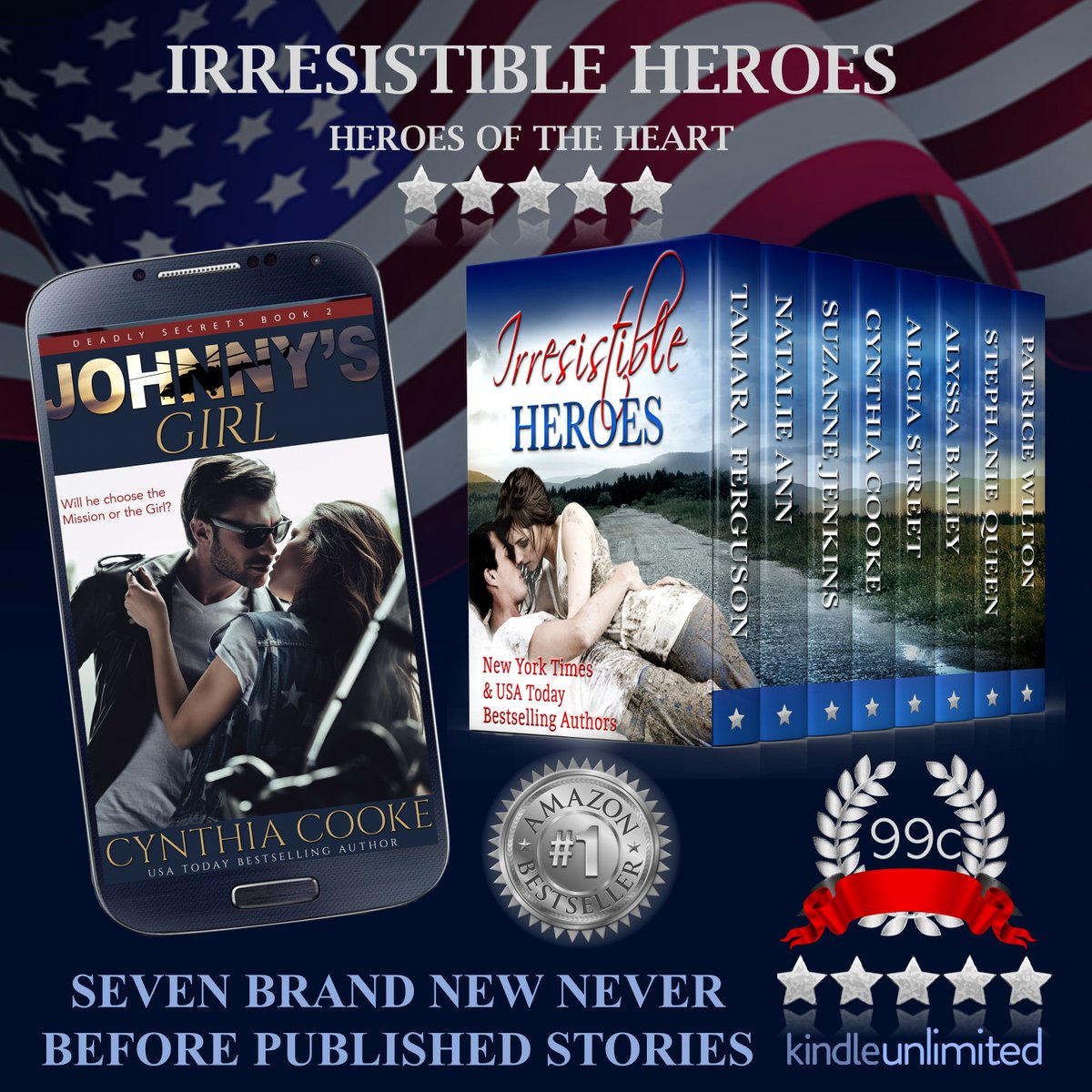 ♥.¸•★`.¸•★♥`.¸¸.`♥★•¸.•★•¸.•♥
♥#IRRESISTIBLEHEROES♥
♥<a href="/CynthiaCooke5/">Cynthia Cooke</a>
Will He Choose The Mission Or The Girl?
#mgtab #tw4rw
mybook.to/IrresistibleHe…