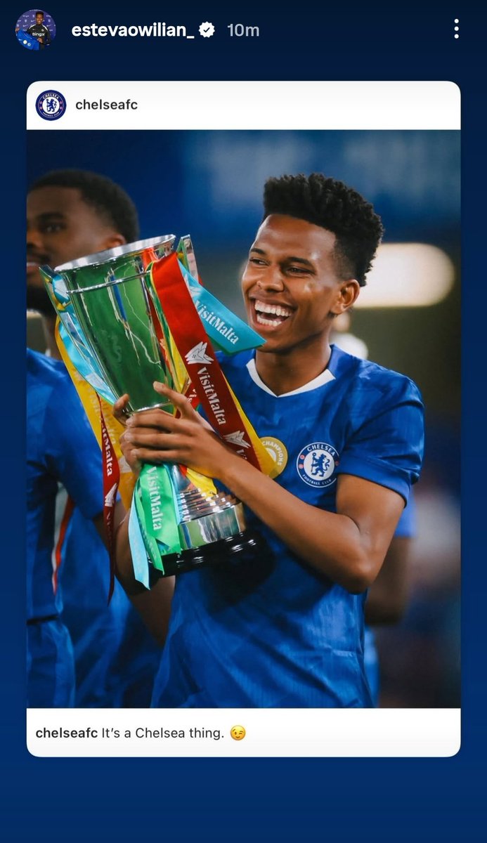 Estevao ☑️The last player to score against us and the first to score for us🇧🇷