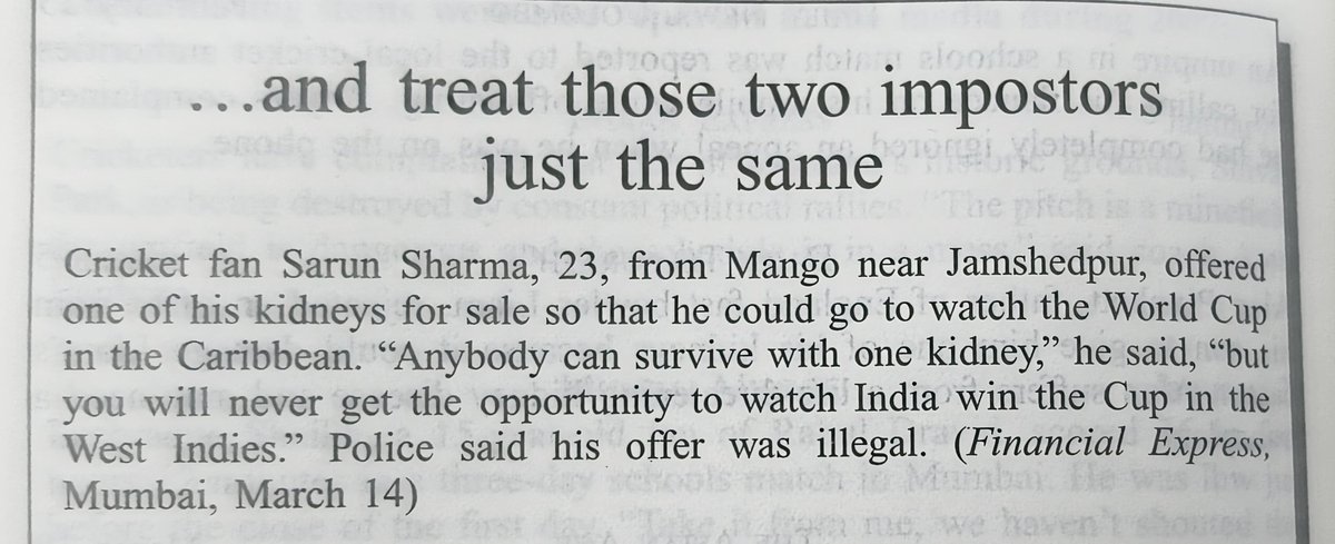 Just imagine if he had gone ahead and sold his kidney to make the trip possible....