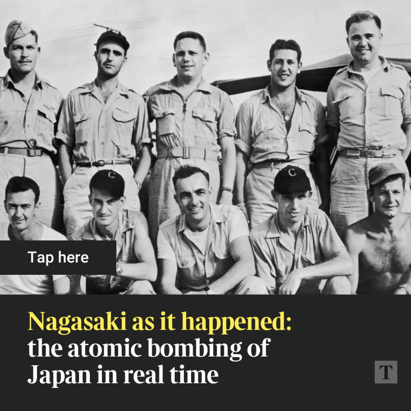 thetimes's tweet photo. 🔺 Nagasaki as it happened: the atomic bombing of Japan in real time

Eighty years ago today, America killed 70,000 people and laid the foundation for VJ Day. Now we recount those fateful hours in liveblog style ⬇️