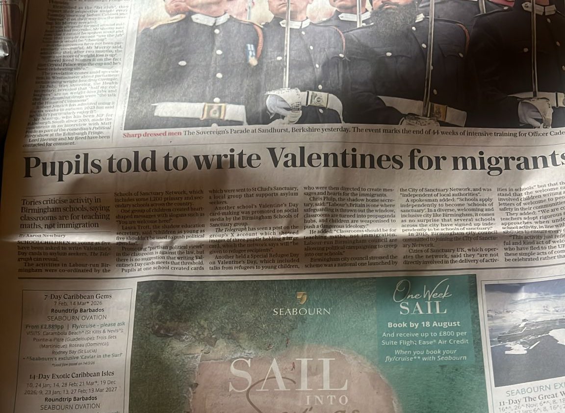 Charlotte Gill (@charlottecgill) on Twitter photo Telegraph has put my exclusive online and in print.
I even pitched Schools of Sanctuary to them.
Plagiarism has happened to both <a href="/Lewis_Brackpool/">Lewis Brackpool</a> and I.
We are independents. We don’t have funders. We are supported by our readers.
Papers doing this hurts us commercially. Telegraph has put my exclusive online and in print.
I even pitched Schools of Sanctuary to them.
Plagiarism has happened to both <a href="/Lewis_Brackpool/">Lewis Brackpool</a> and I.
We are independents. We don’t have funders. We are supported by our readers.
Papers doing this hurts us commercially.