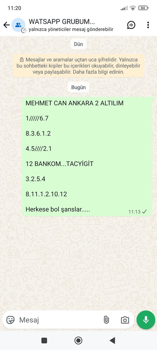 ANKARA 2... SUPRİZ BANKO İLE YAYİNDA........